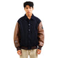 U.S. Company Supply Leather Sleeve Padded Varsity Jacket