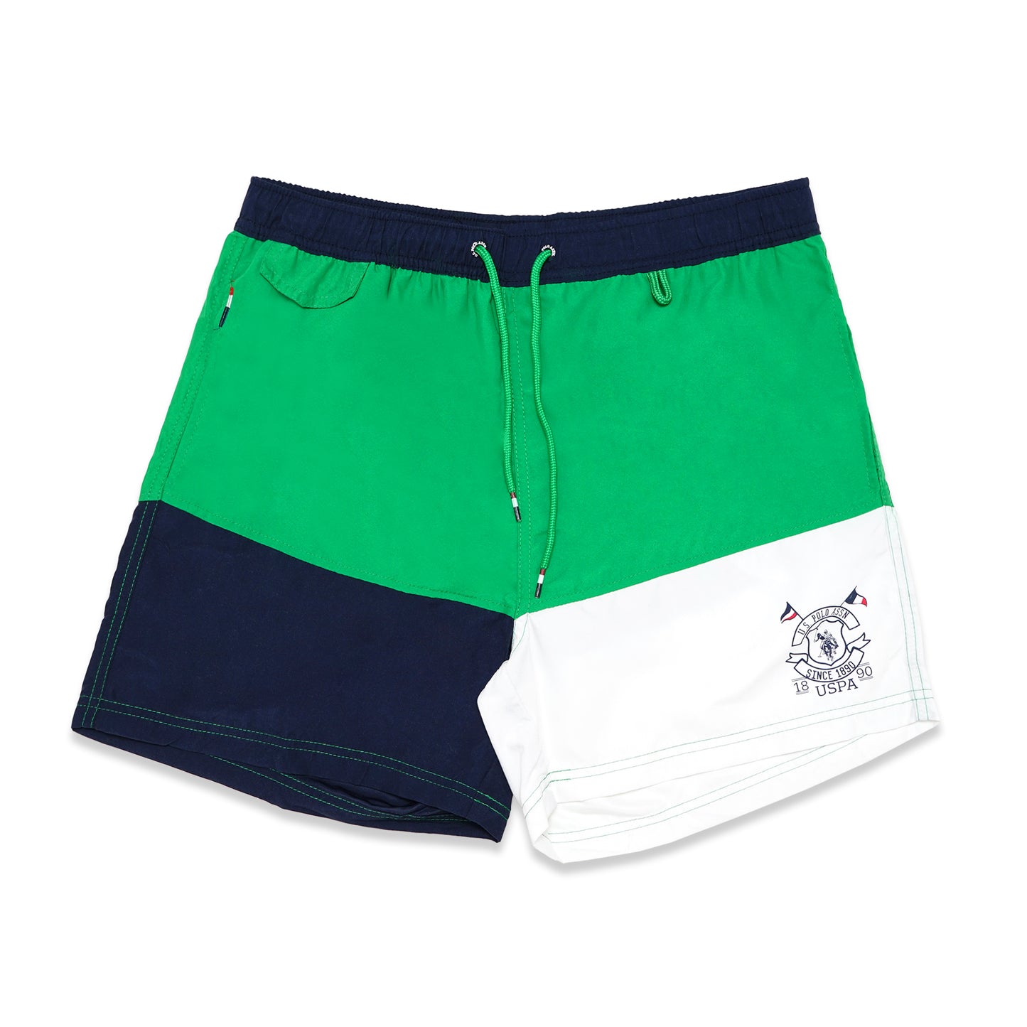 U.S. Polo Assn. Color-Block Swim Shorts