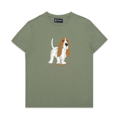 HPPS Sketch Dog Graphic T-Shirt