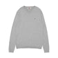 THFR Signature V-Neck Small Rib Knit Sweater