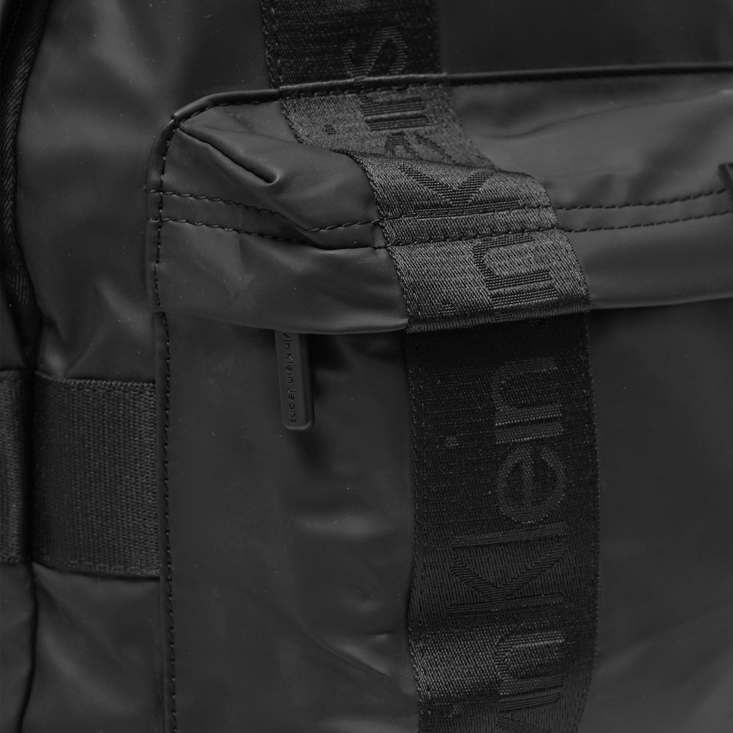 CK Rubber Patch Logo Round Backpack