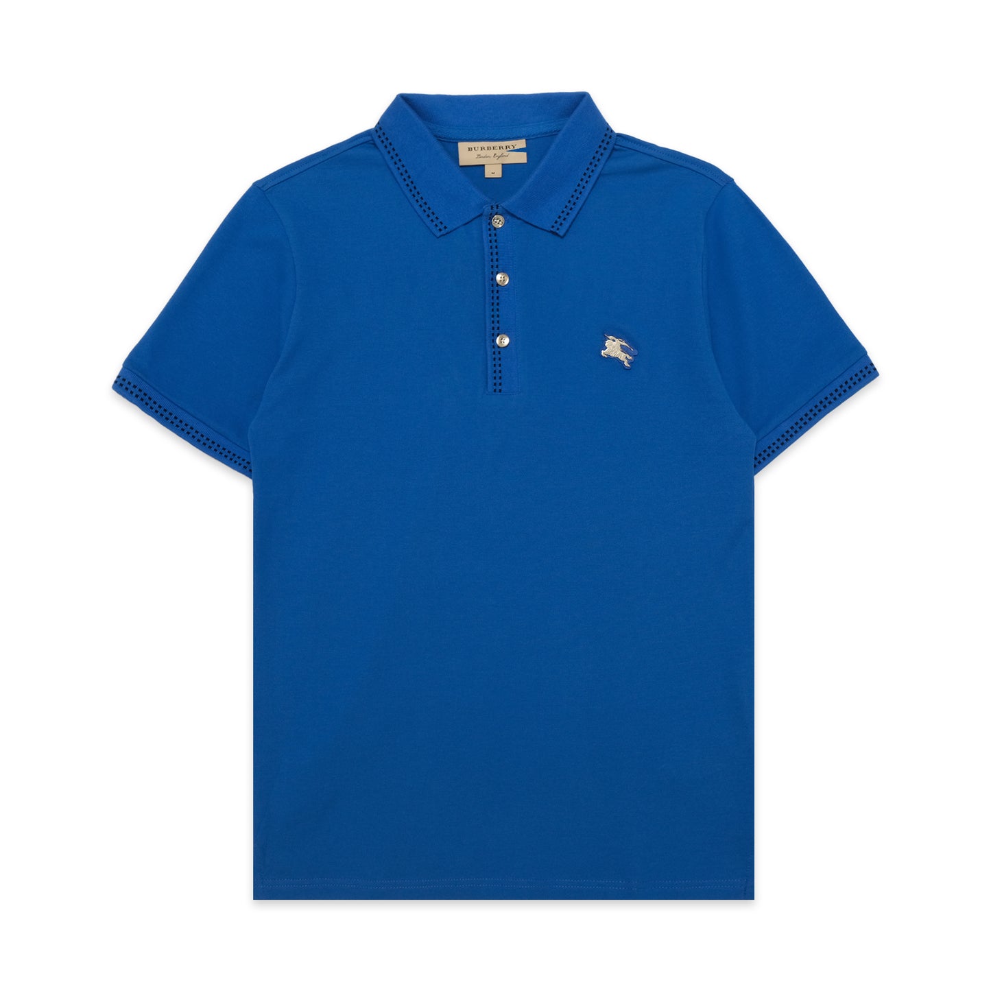 BRBRY Metal Knight Logo Pique Polo Shirt