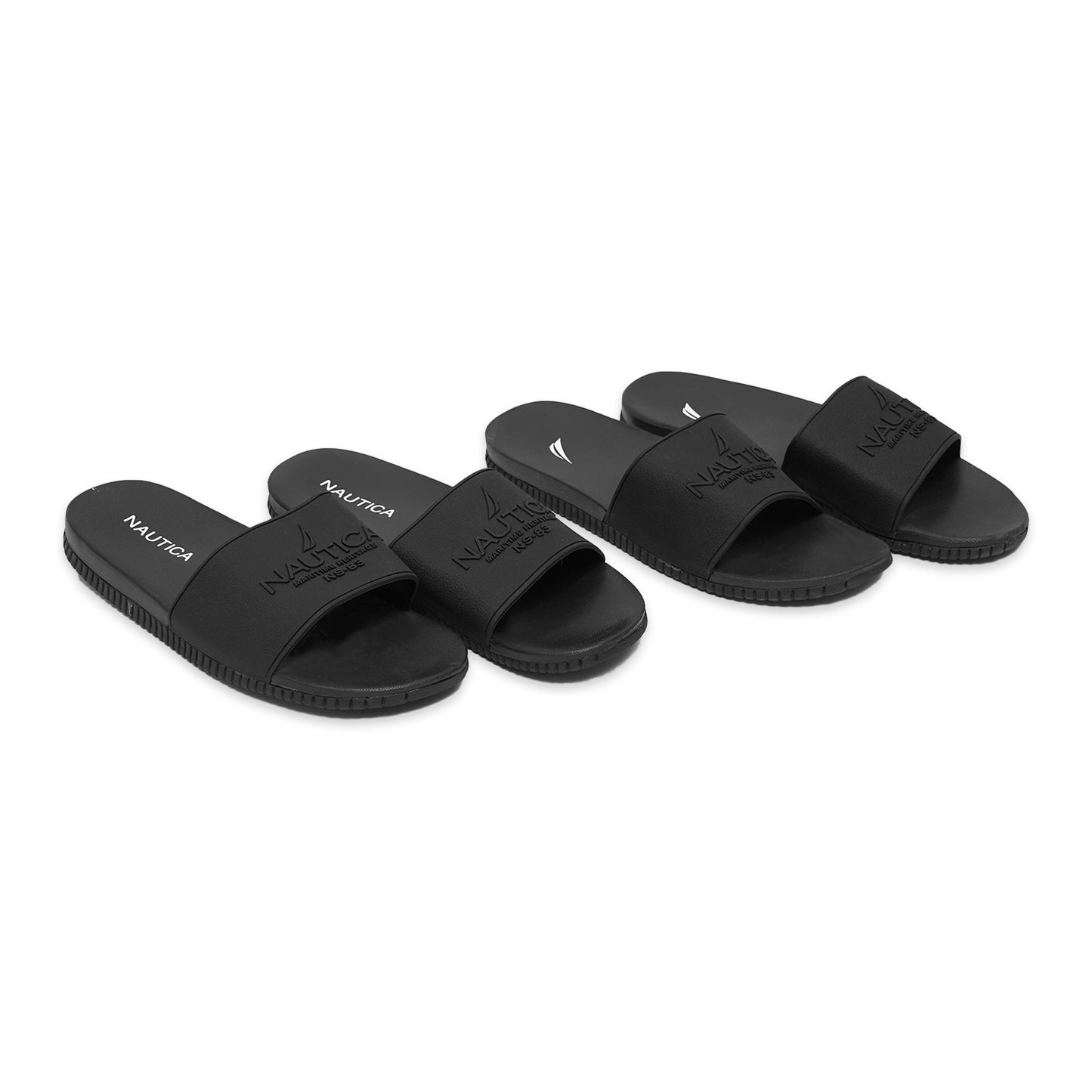 NTC Embossed Solid Logo Slide Sandal