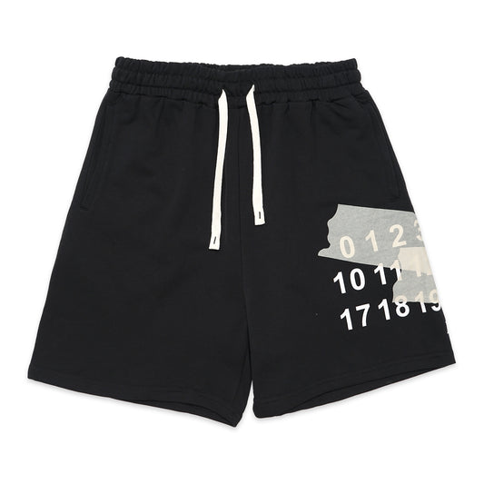 MM6 by MM Tape Number Logo Sweatshorts