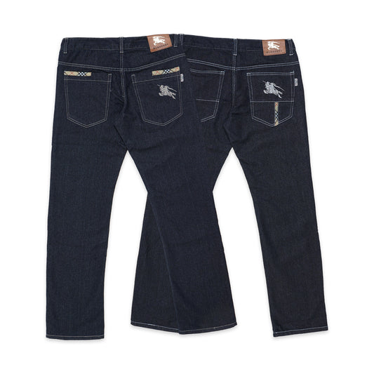 BRBRY Regular Fit Back Logo Denim Jeans