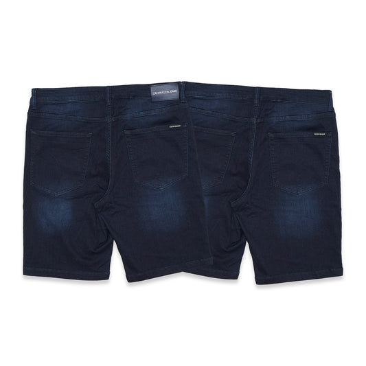 CK Stretch Washed Denim Shorts