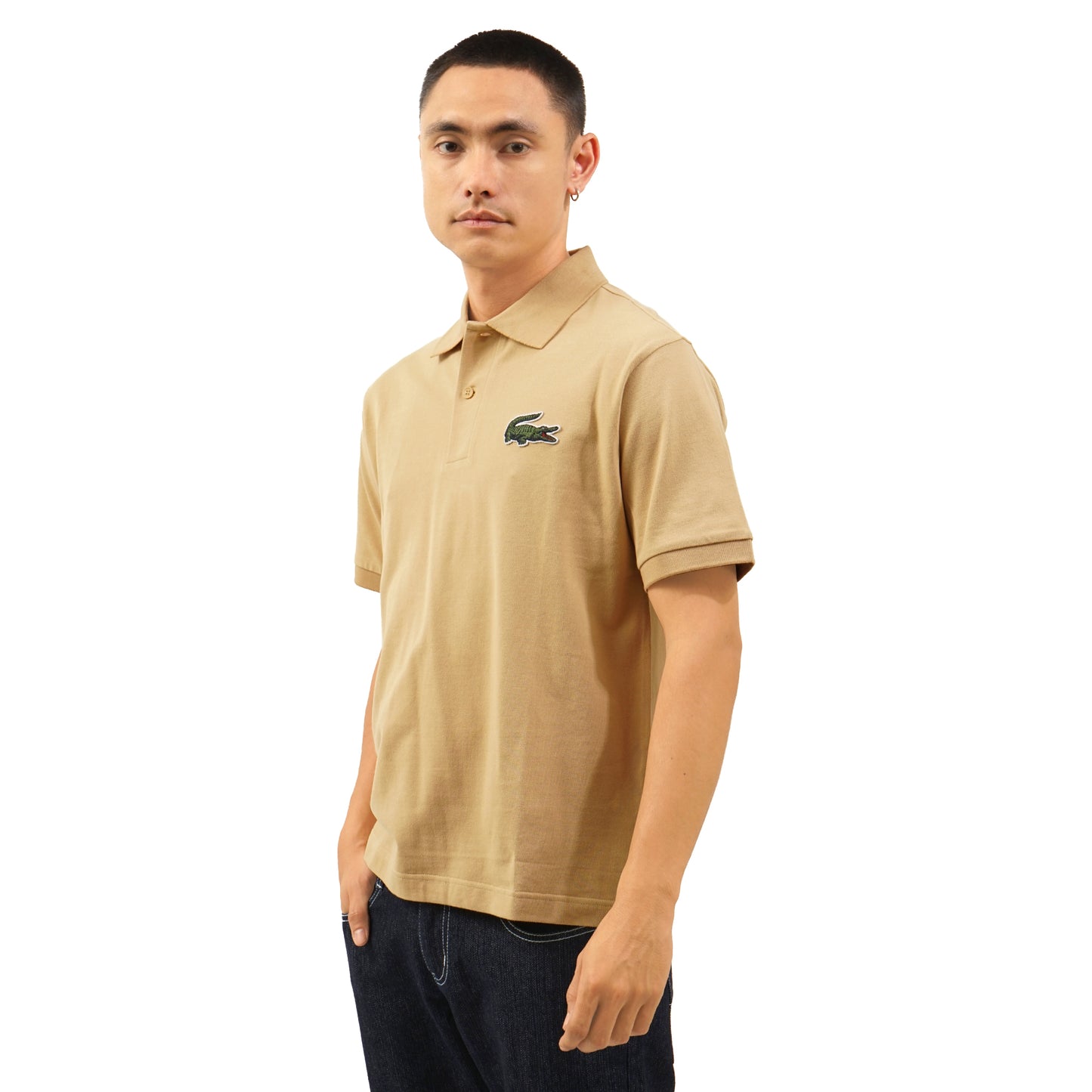 LCST Large Croc Loose Fit Pique Polo Shirt