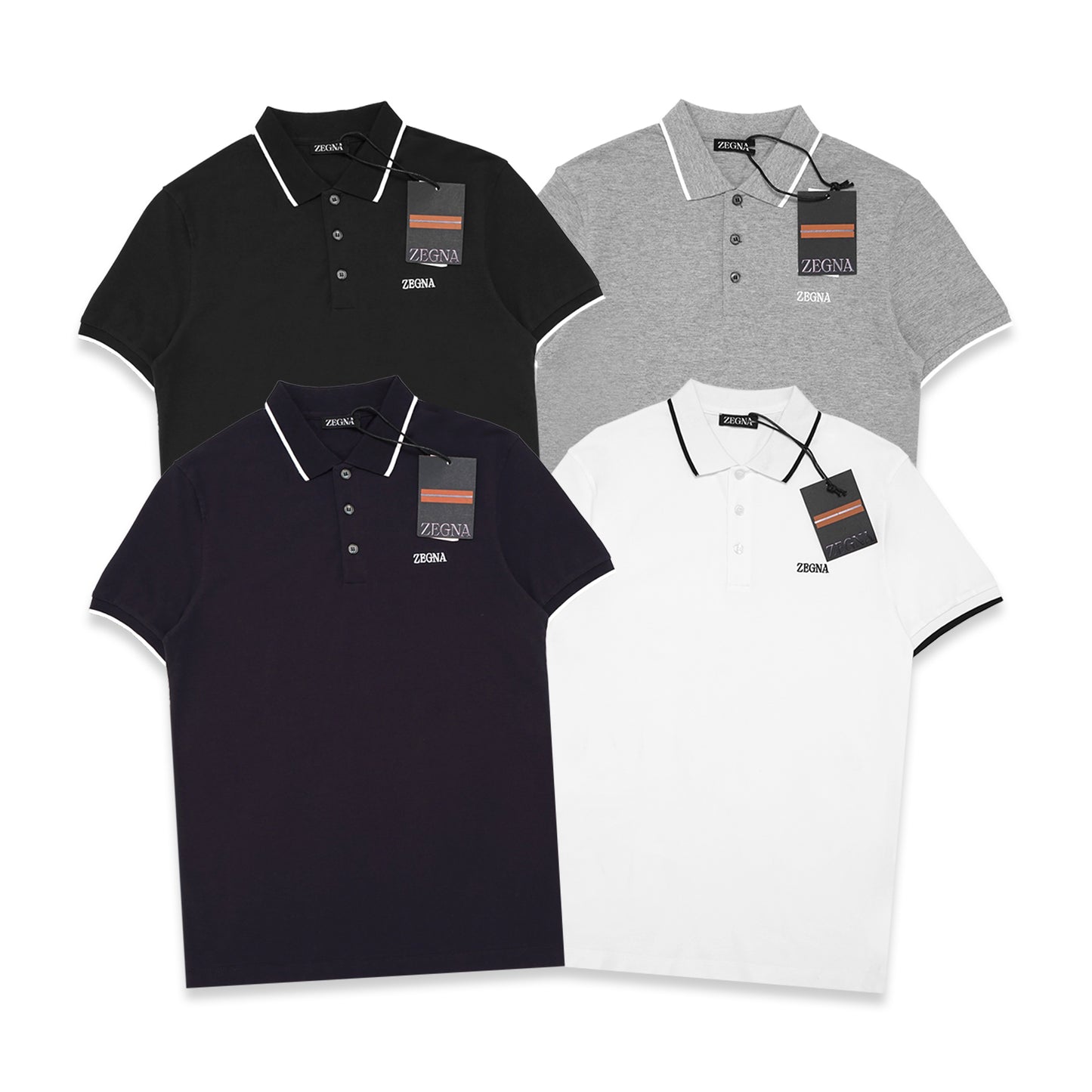 ZGN Embroidery Logo Pique Polo Shirt