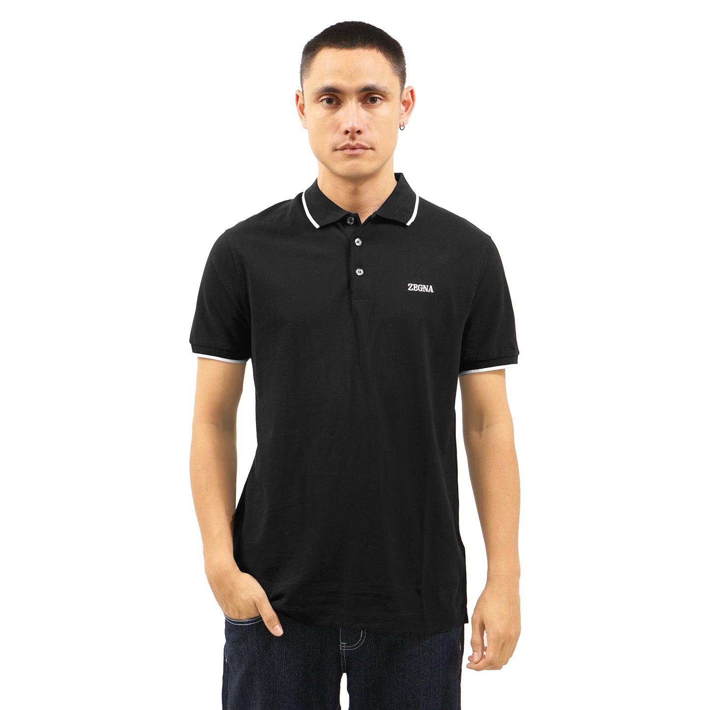 ZGN Embroidery Logo Pique Polo Shirt