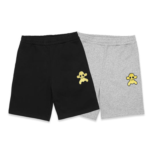 BRBRY Yellow Monster Graphic Sweat Shorts