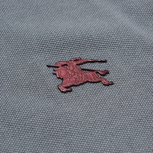 BRBRY Classic Metal Logo Pique Polo Shirt