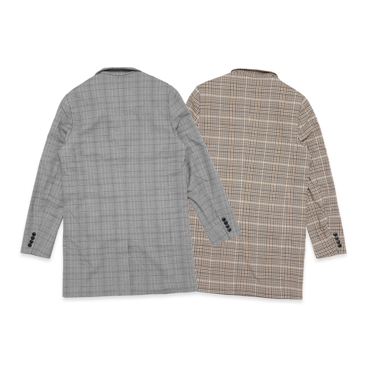 H&M Single Breasted Checkered Coat