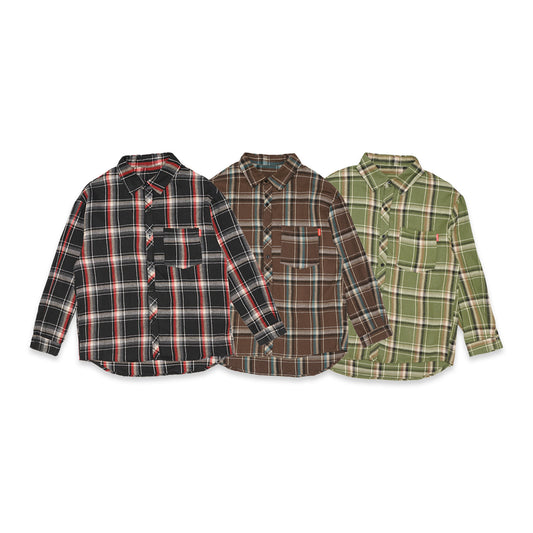 Onward Kashiyama Casual Flannel Long Sleeve Shirt