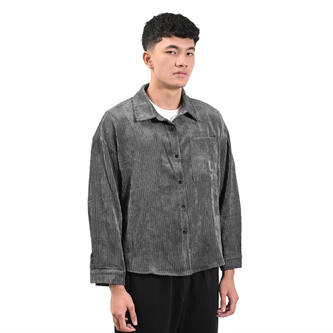 FOLX Corduroy Pocket Long Sleeve Shirt