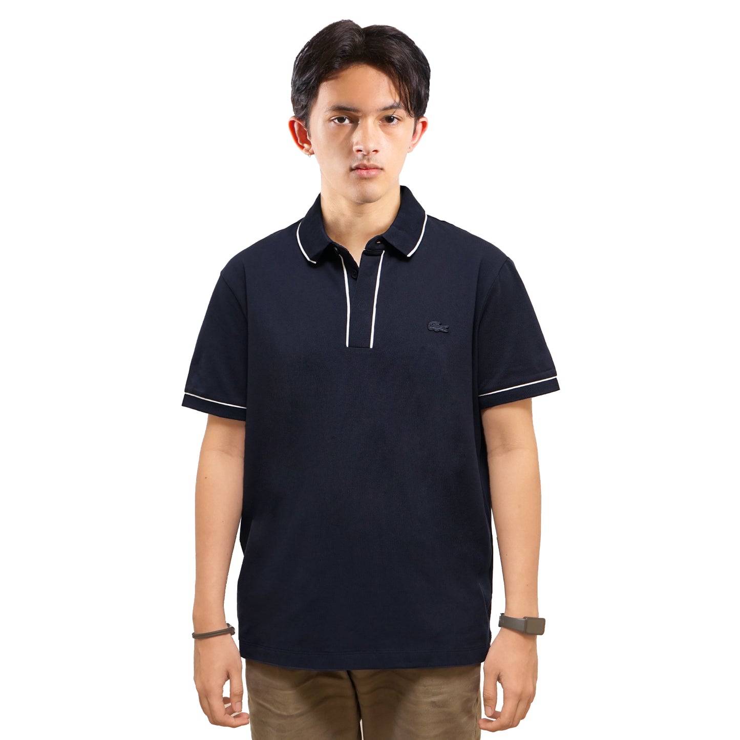 LCST Smart Paris Contrast Trim Pique Polo Shirt