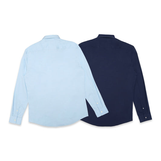 BRBRY Pocket Logo Poplin Long Sleeve Shirt