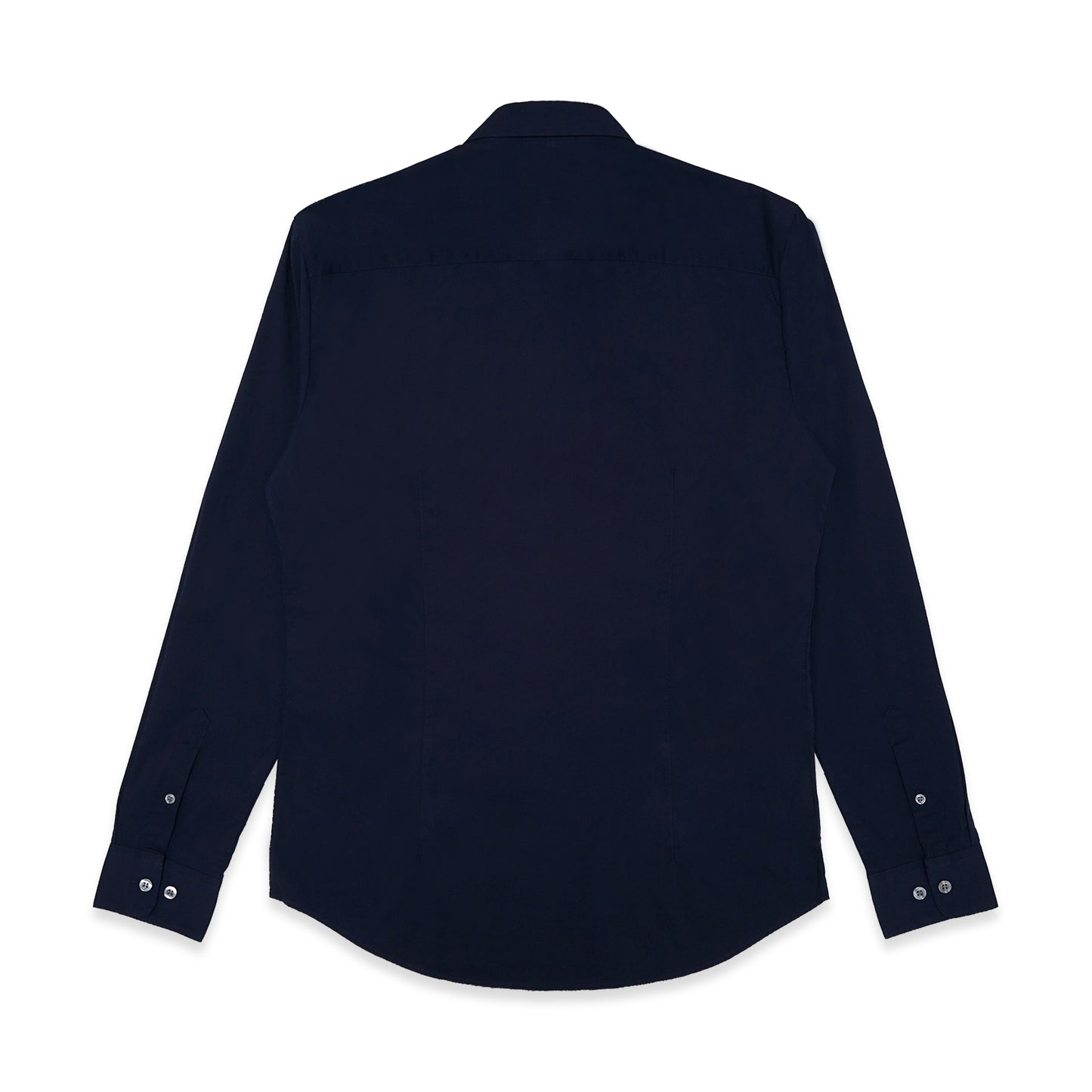 EAM Tonal Logo Poplin Long Sleeve Shirt