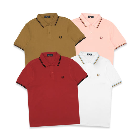 FPR Double Stripes Collar Polo Shirt