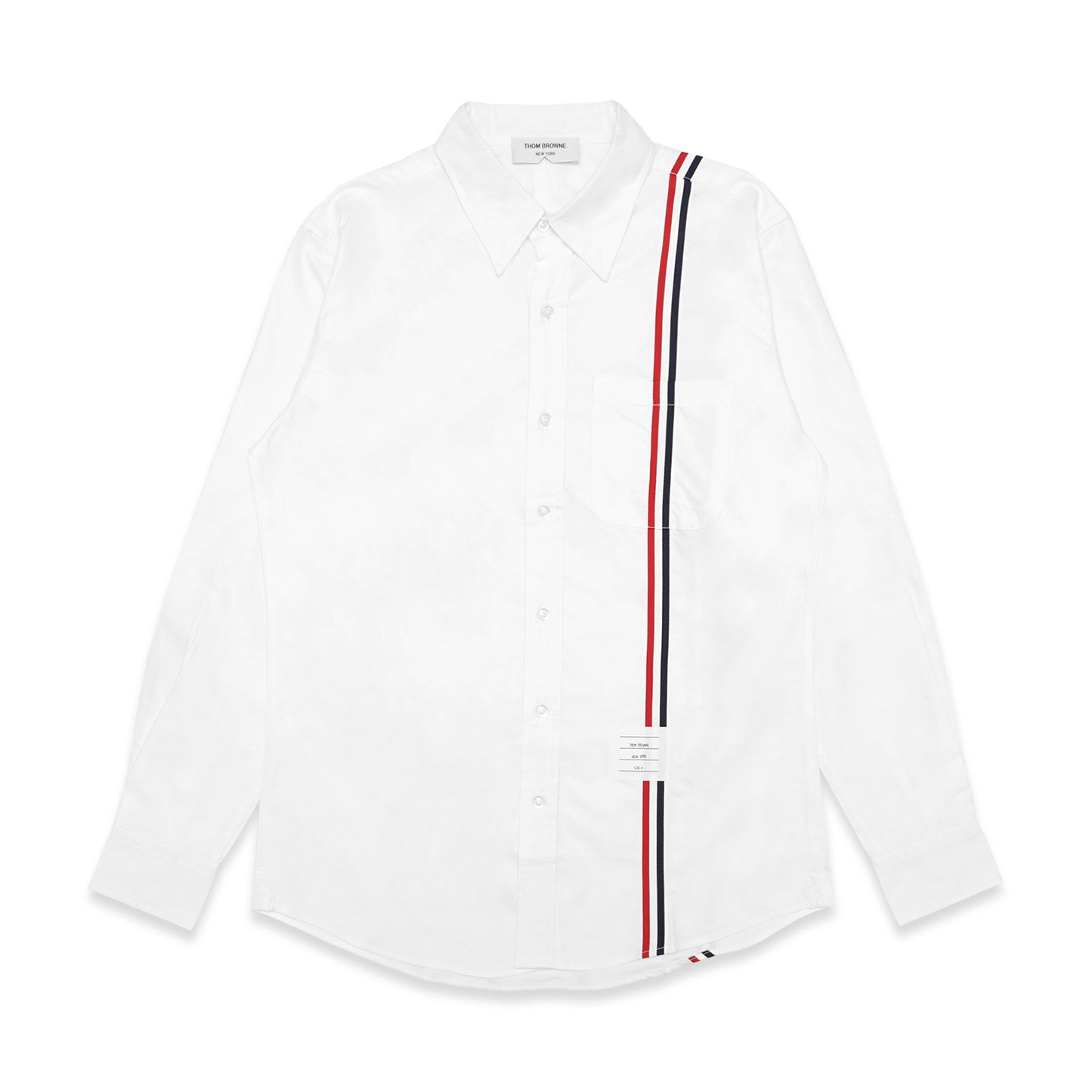 TBN Oxford Vertical Grosgrain Long Sleeve Shirt