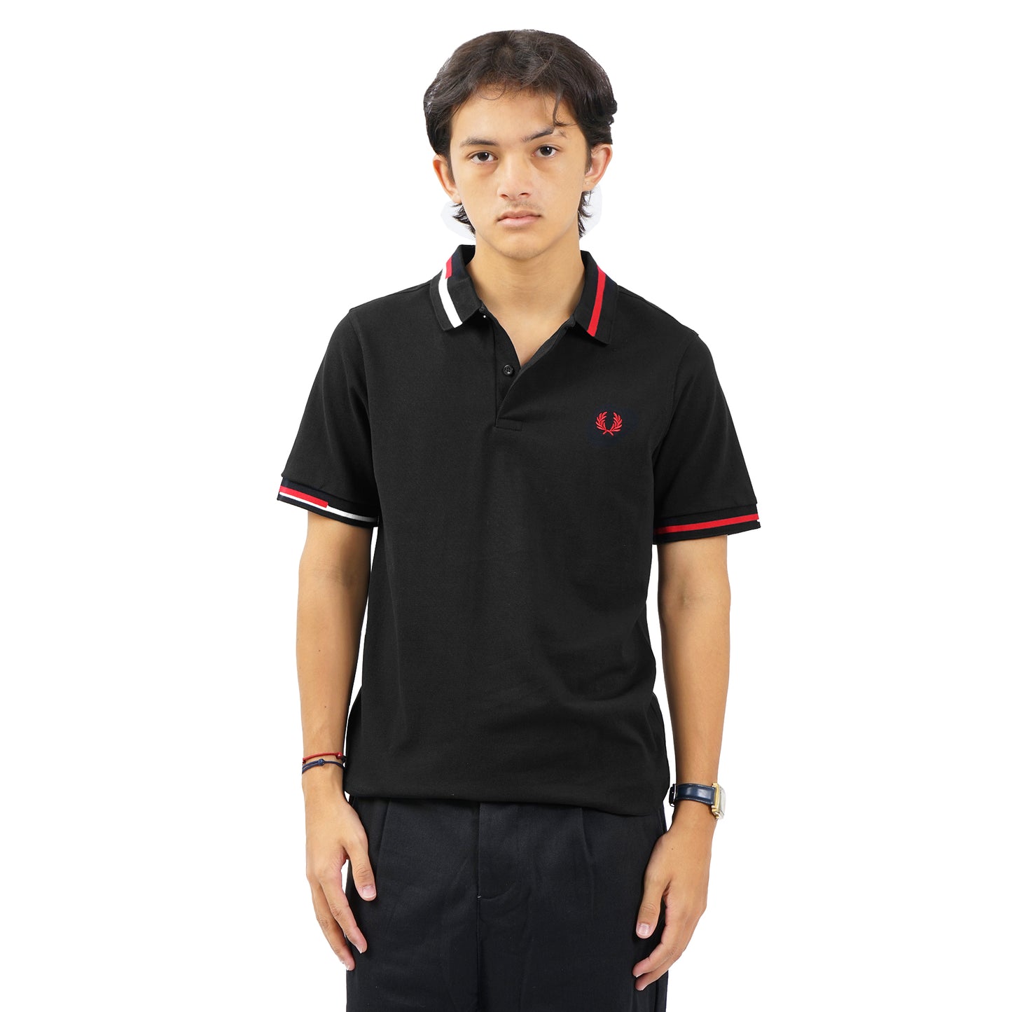 FPR Tricolor Arm Stripes Polo Shirt