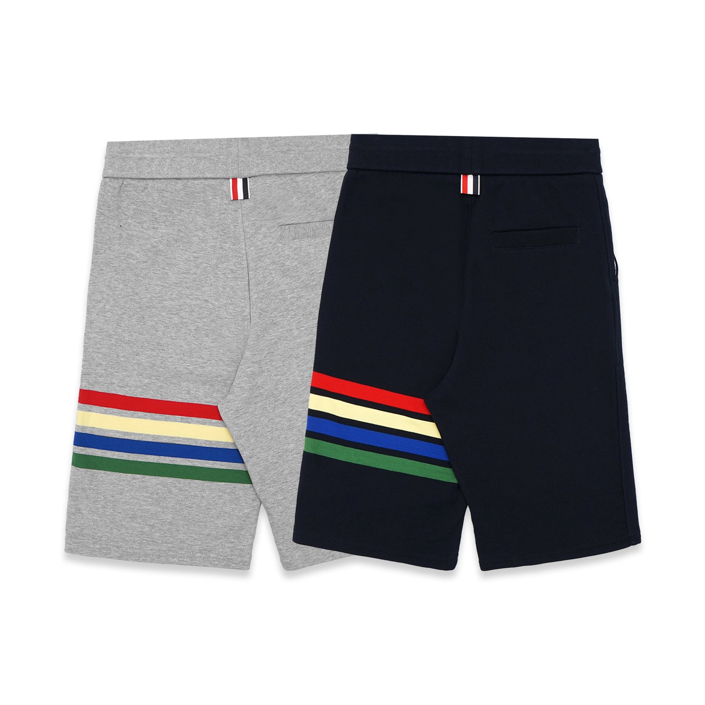 TBN Colorful Stripes Sweat Shorts