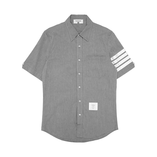 TBN Poplin Bar Stripes Short Sleeve Shirt