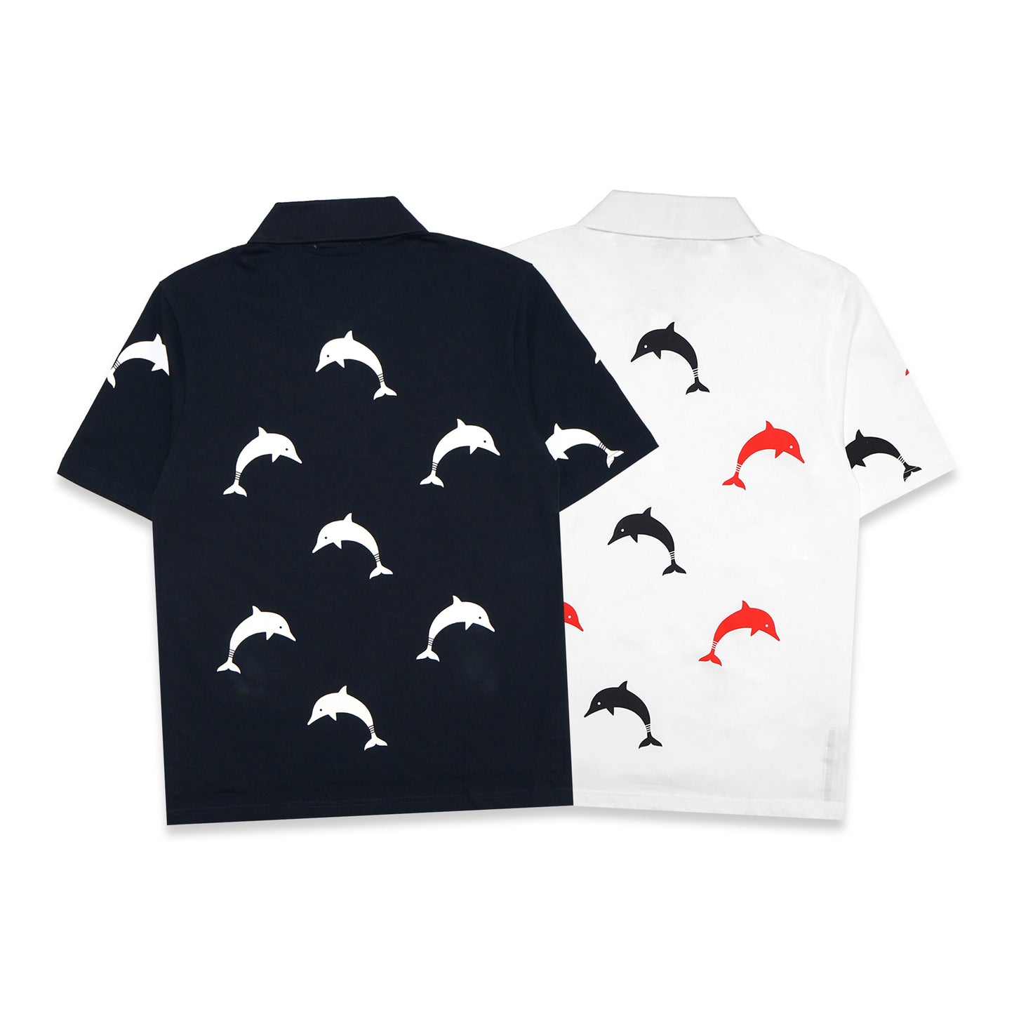 TBN Dolphin Icon Print Polo Shirt