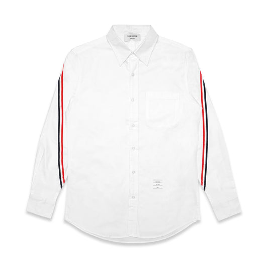 TBN Oxford Tricolor Stripes Back Long Sleeve Shirt