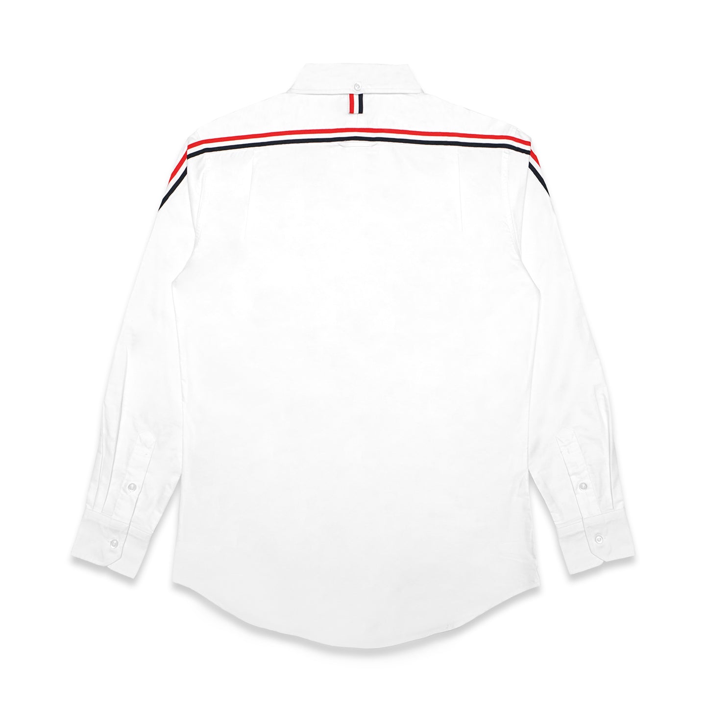 TBN Oxford Tricolor Stripes Back Long Sleeve Shirt