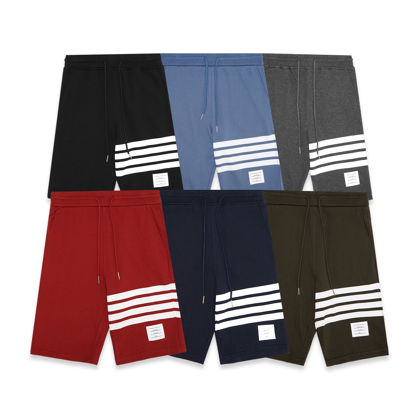 TBN Classic Loopback Bar Stripes Sweat Shorts