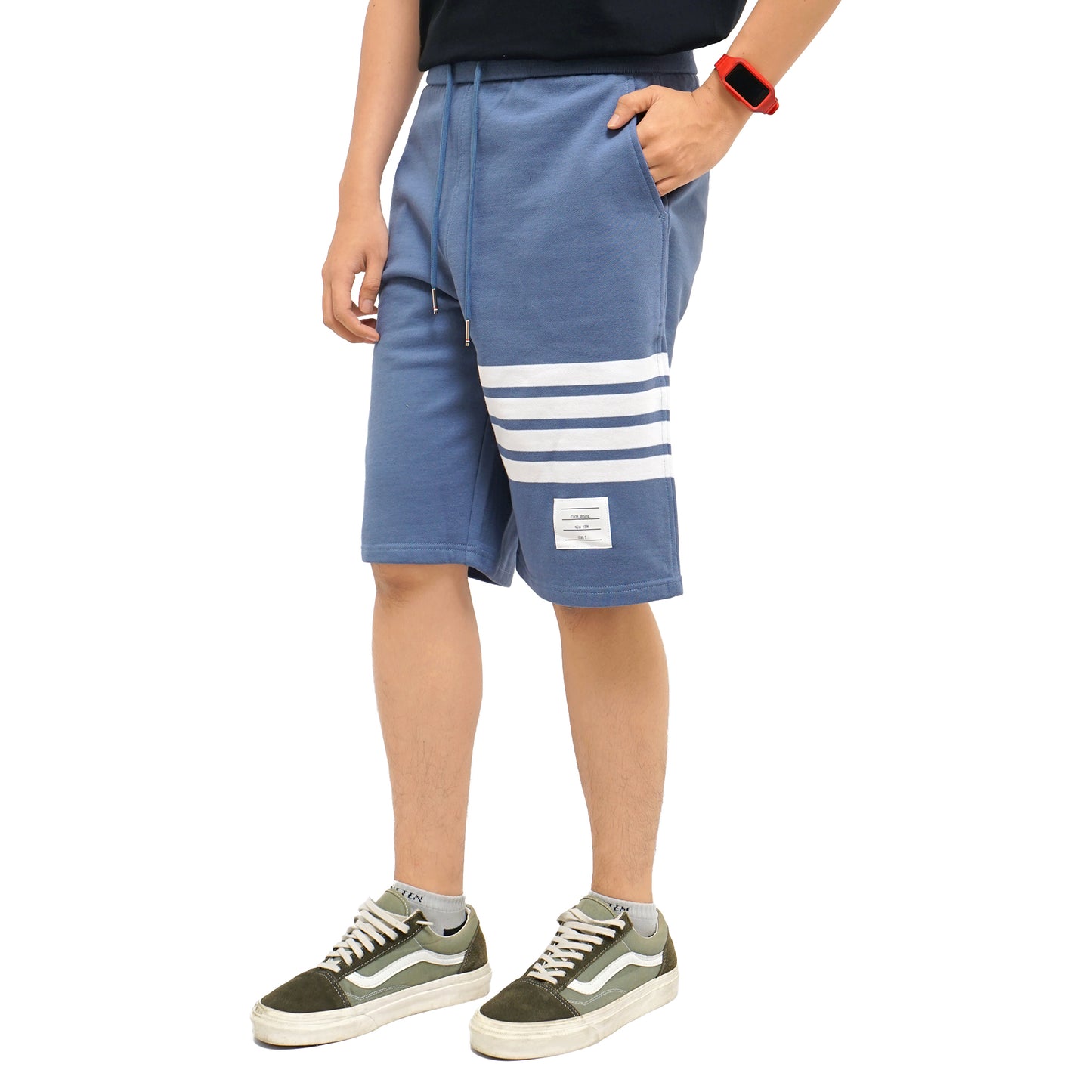 TBN Classic Loopback Bar Stripes Sweat Shorts