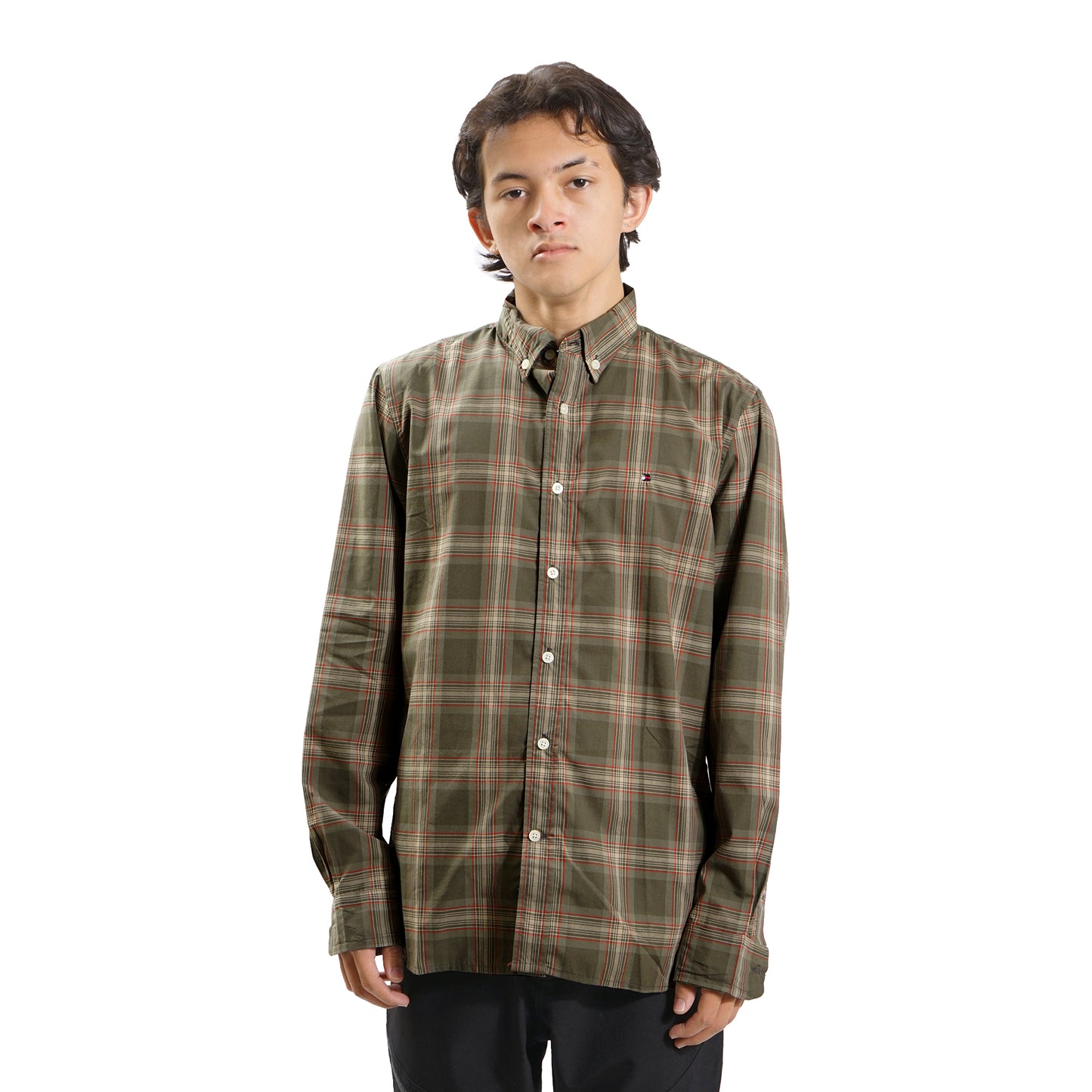 THFR Checkered Poplin Regular Fit Long Sleeve Shirt