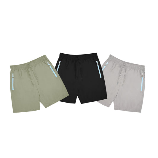 LCST Zip-Up Pocket Nylon Shorts