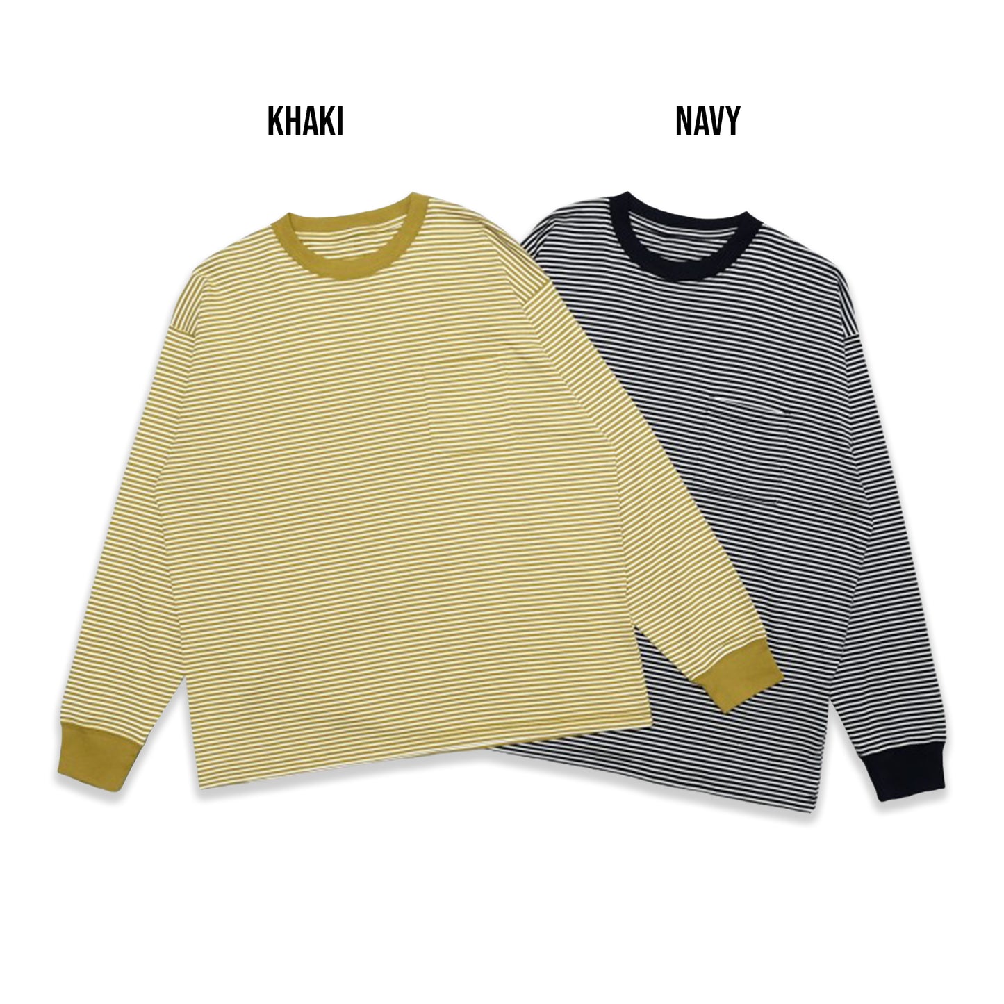 Saturday NYC Stripes Pocket Long Sleeve T-Shirt