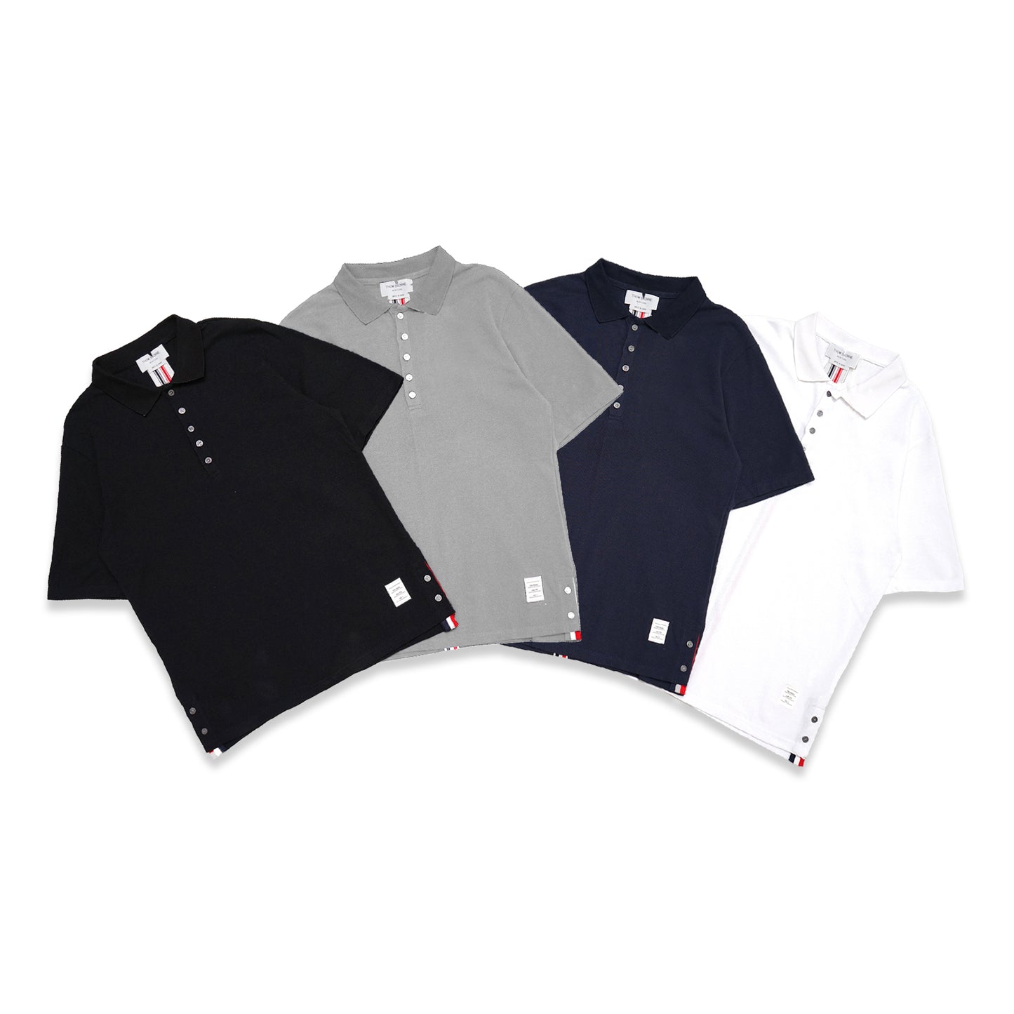 TBN Back Vertical Stripe Polo Shirt