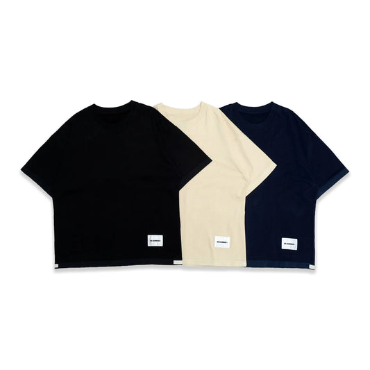 JSD Boxy Bottom Patch Logo T-Shirt