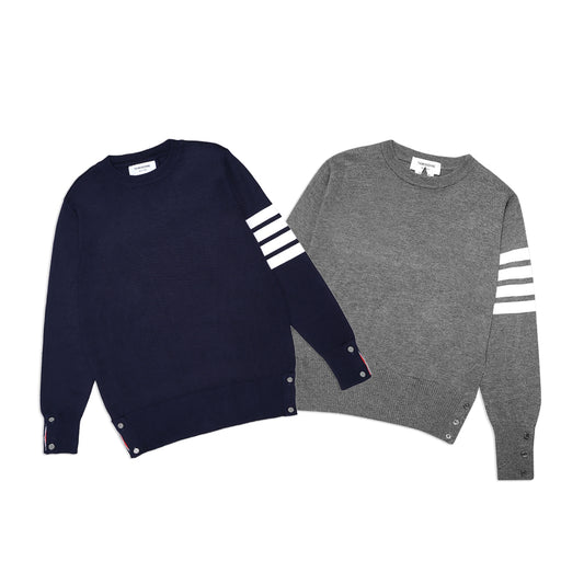 TBN Bar Stripes Knitted Crewneck Sweater