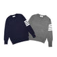 TBN Bar Stripes Knitted Crewneck Sweater