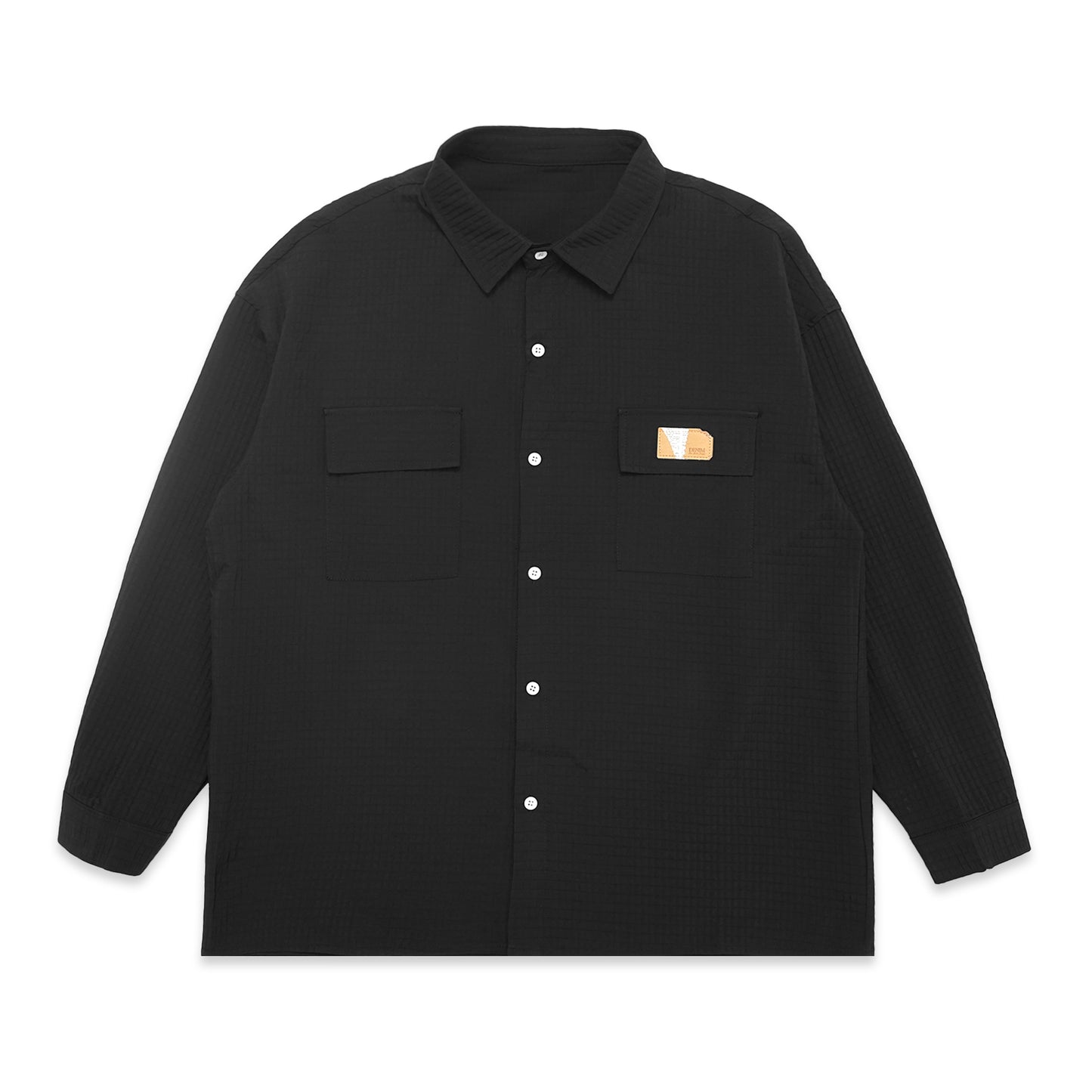 Onward Kashiyama Square Pattern Long Sleeve Shirt