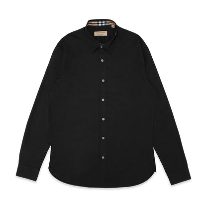 BRBRY Tonal Logo Poplin Long Sleeve Shirt