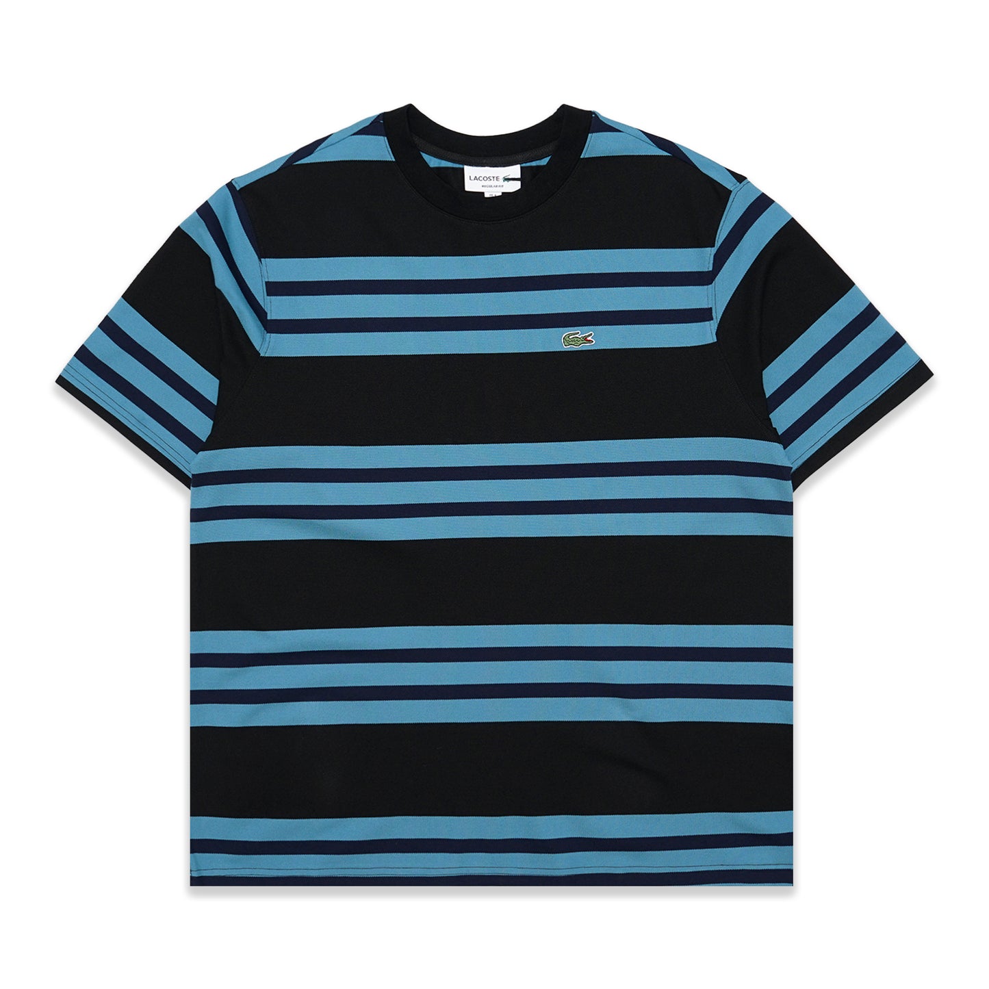 LCST Contrasting Color Stripes Pique T-Shirt