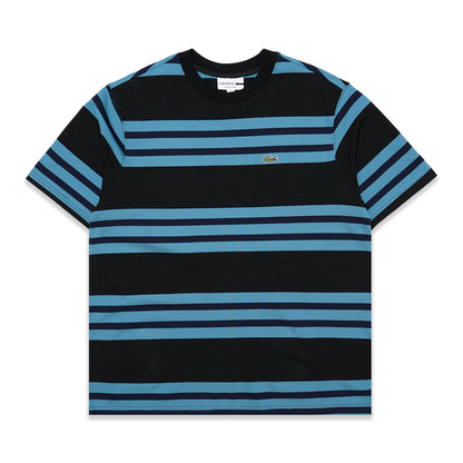LCST Contrasting Color Stripes Pique T-Shirt