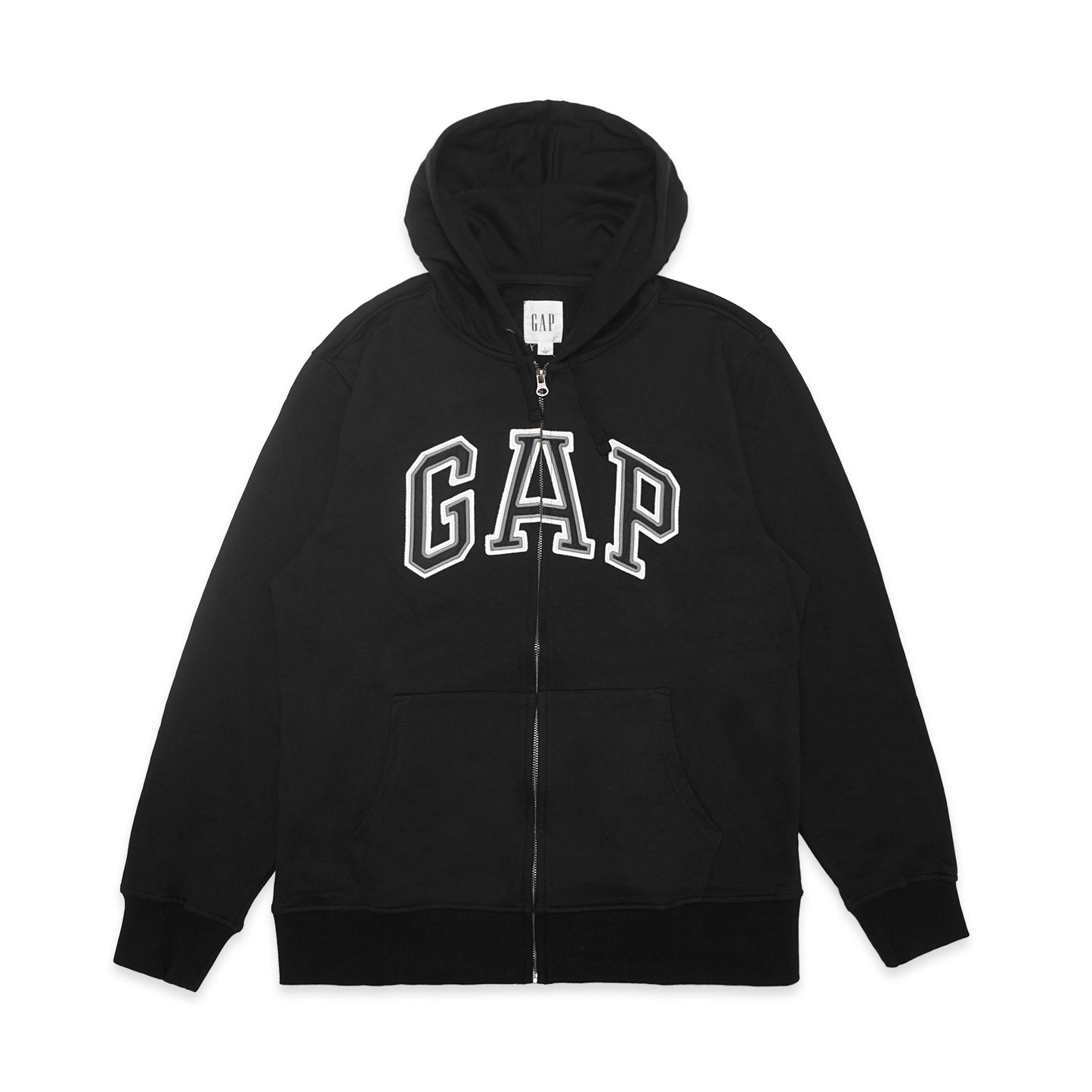 GAP Embroidered Logo Zip Hoodie