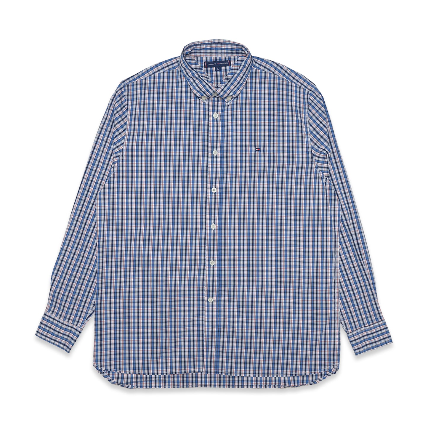 THFR Small Plaid Poplin Regular Fit Long Sleeve Shirt