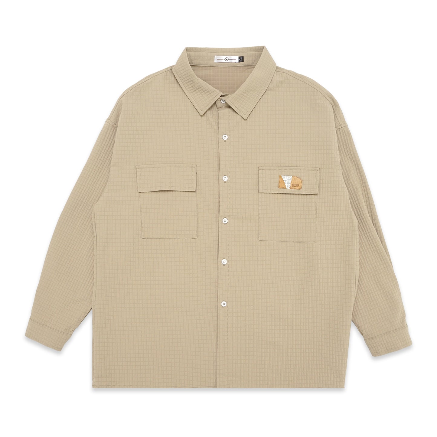 Onward Kashiyama Square Pattern Long Sleeve Shirt