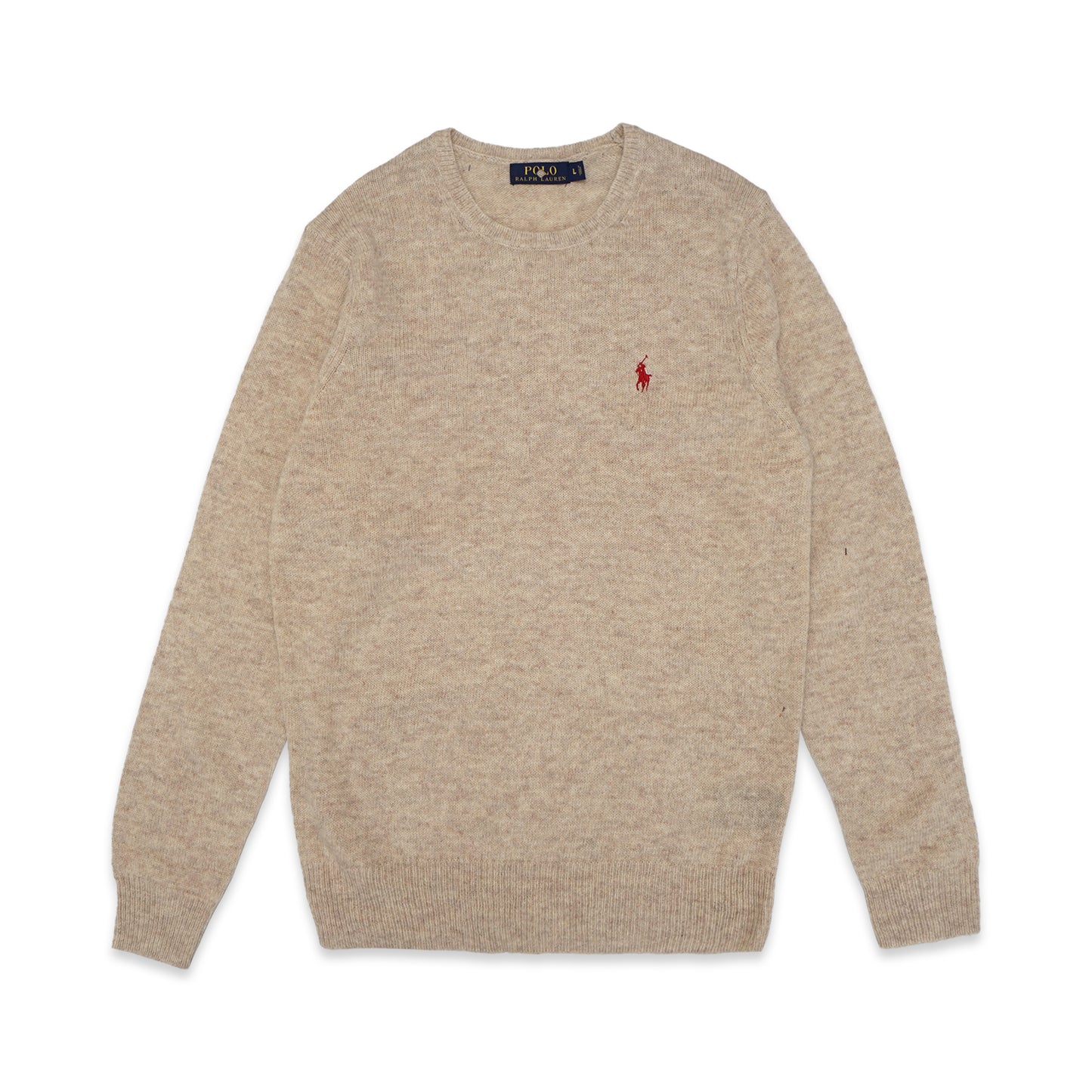 PRL Casual Logo Wool Knit Sweater