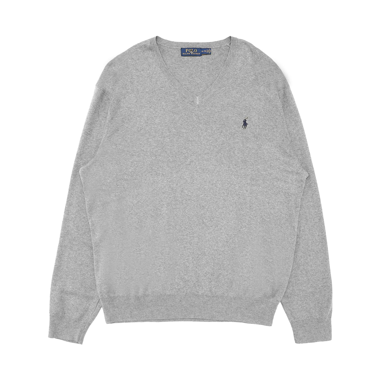 PRL Logo Cotton V-Neck Sweater