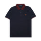 FPR Contrasting Textured Collar Polo Shirt