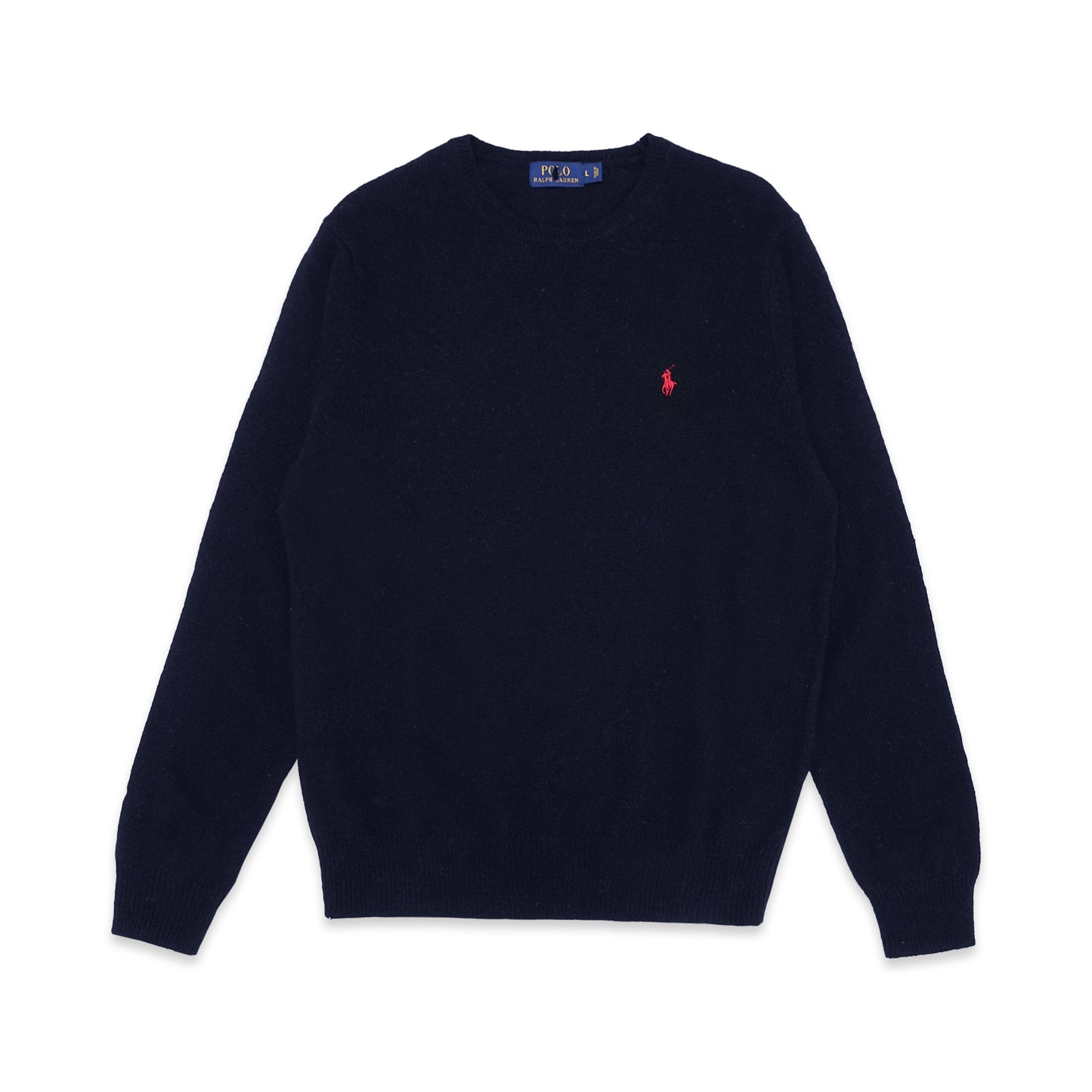 PRL Casual Logo Wool Knit Sweater