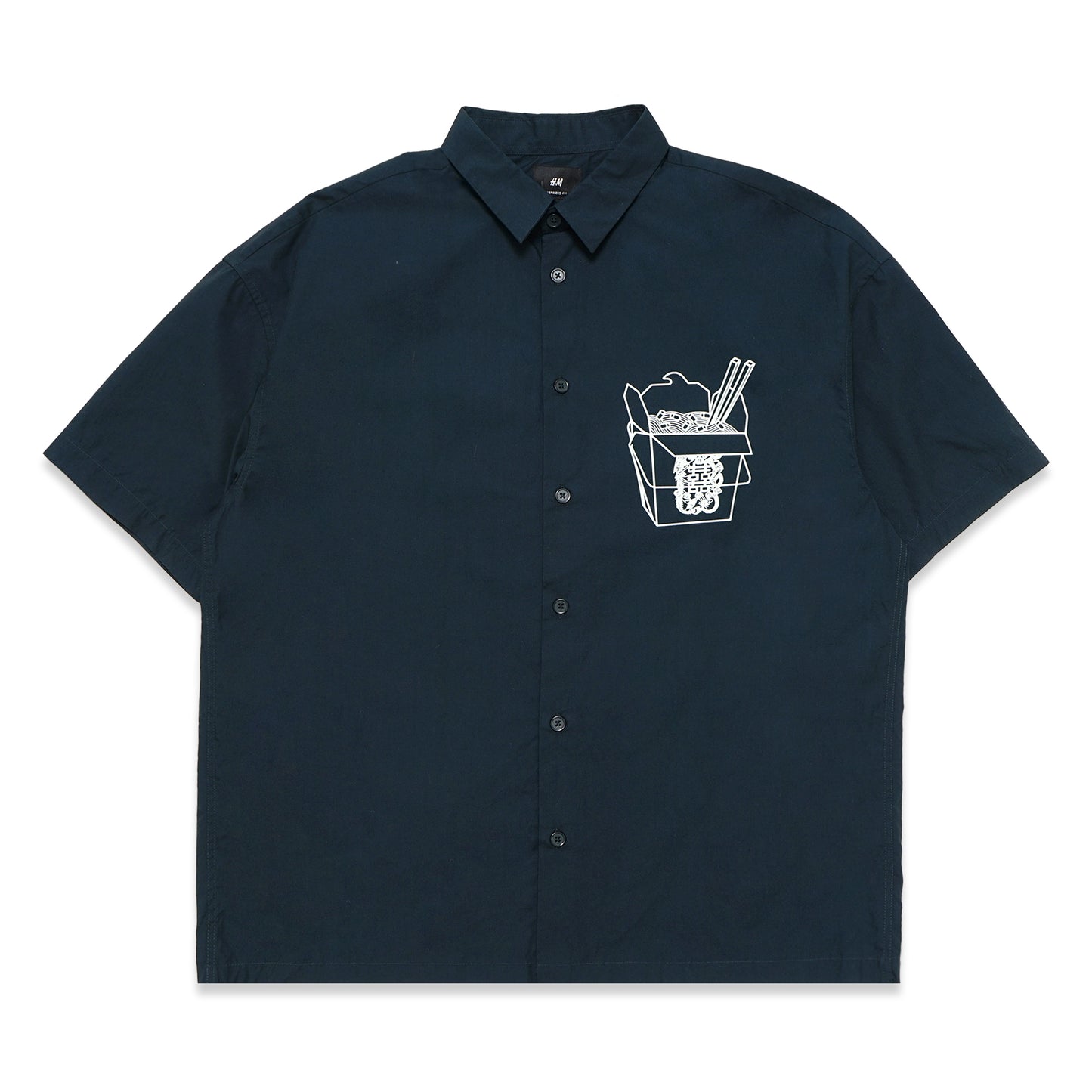 H&M Noodle Box Short Sleeve Shirt